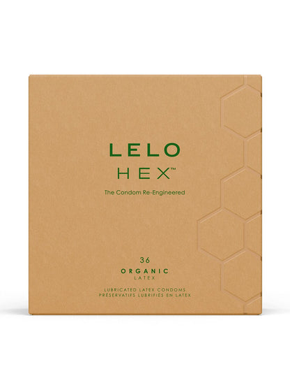 Презервативи LELO HEX Condoms Organic 36 Pack, тонкі та суперміцні