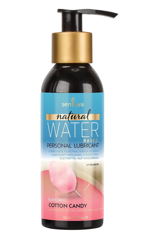 Лубрикант на водяній основі Sensuva Natural Water-Based Cotton Candy з ароматом цукрової вати, 125 мл