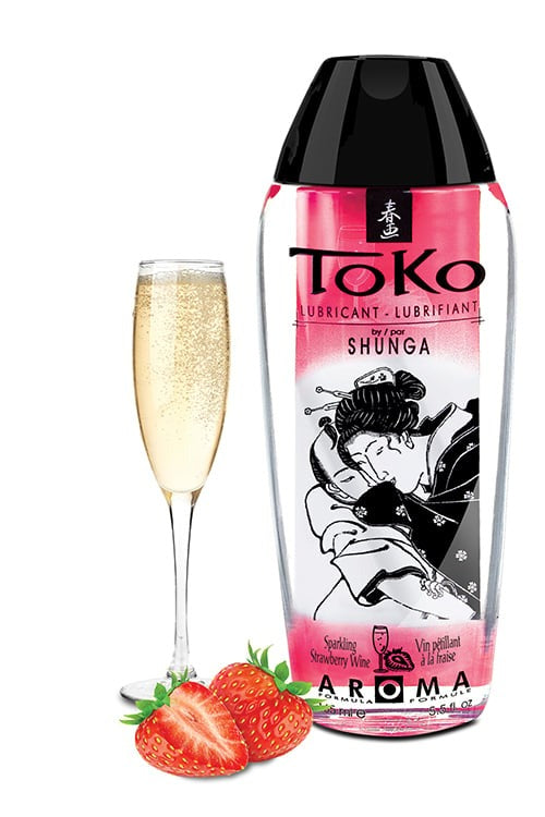 Лубрикант на водній основі Shunga Toko AROMA – Sparkling Strawberry Wine (165 мл)