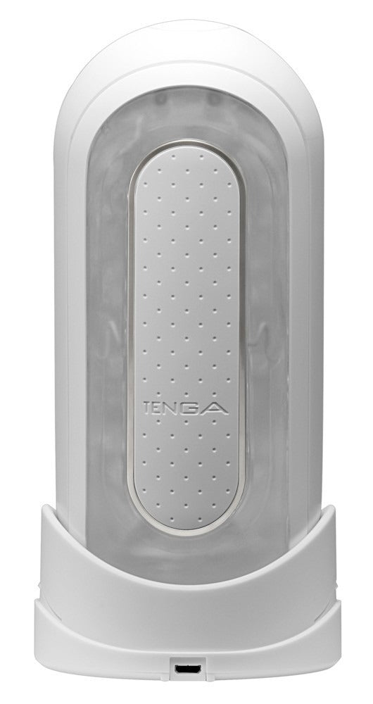 Мастурбатор нереалістичний із вібрацією Tenga Flip Zero білий