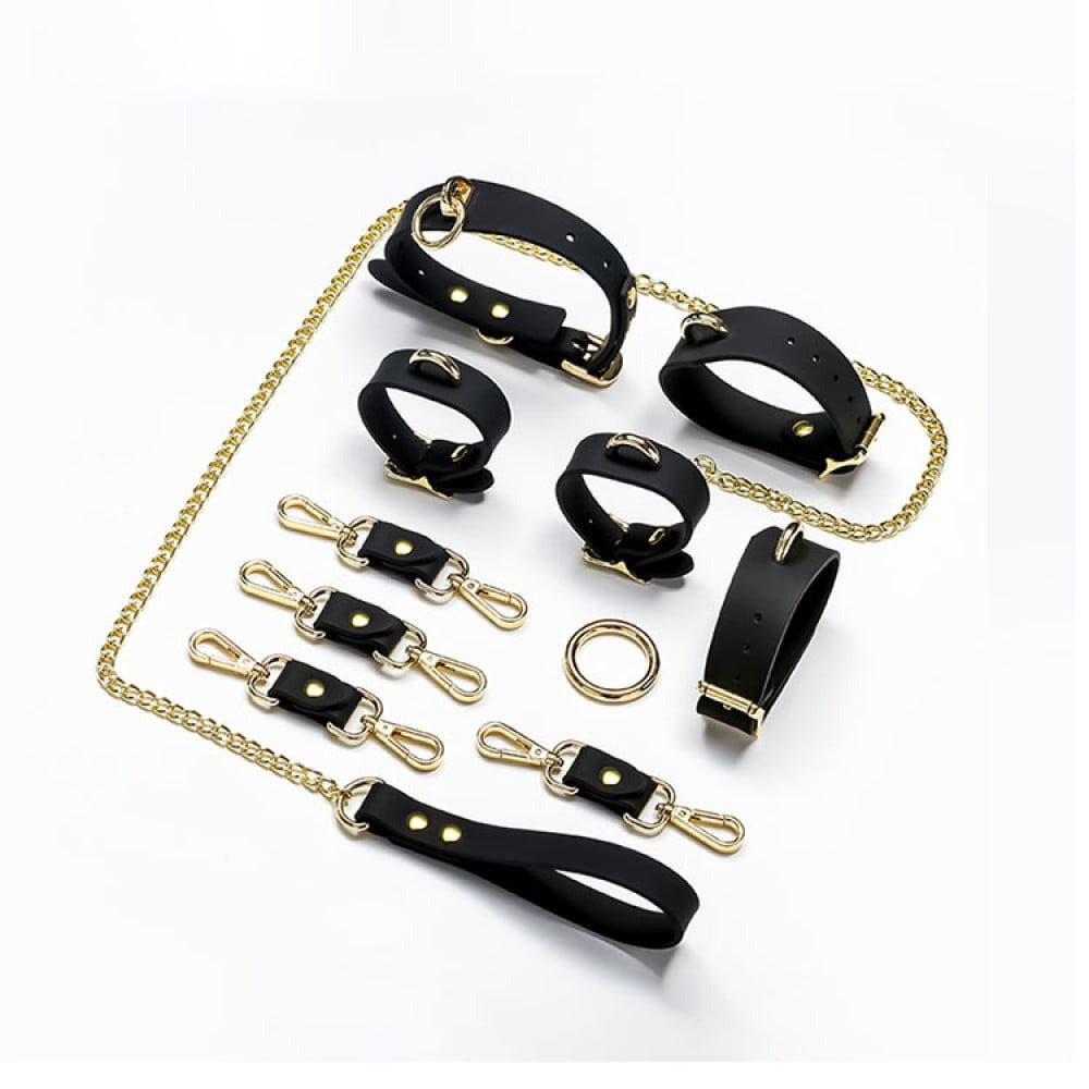 Набір БДСМ силіконовий Roomfun 6 предметів, чорний