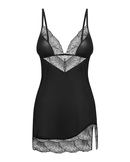 Пеньюар і трусики Obsessive Lobellis chemise & thong XS/S