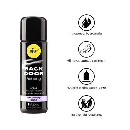 Анальна змазка pjur backdoor anal Relaxing jojoba silicone 30 мл на силіконовій основі з жожоба