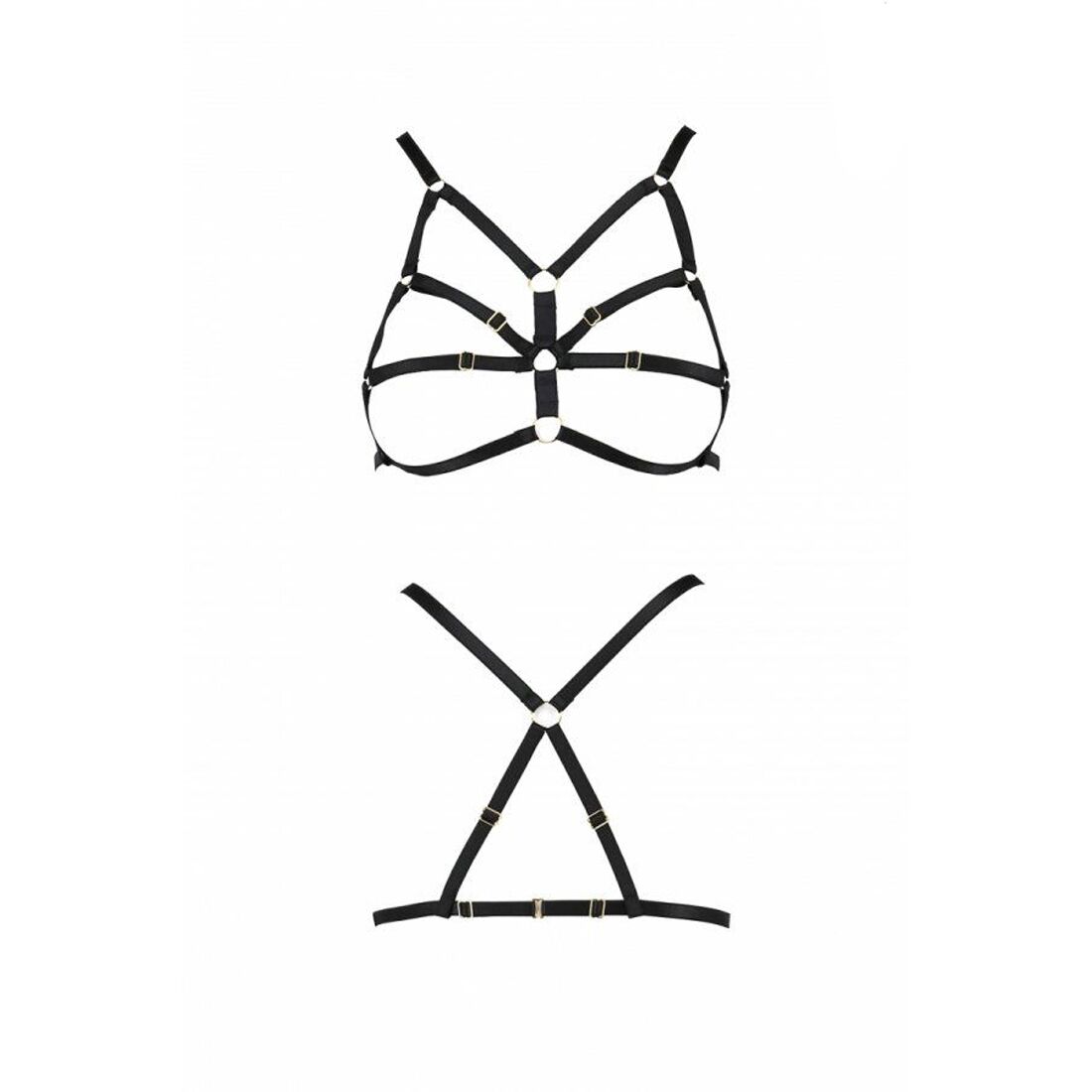 Бюстгальтер-стрепи Passion Exclusive ARMANDA BRA S/M, black