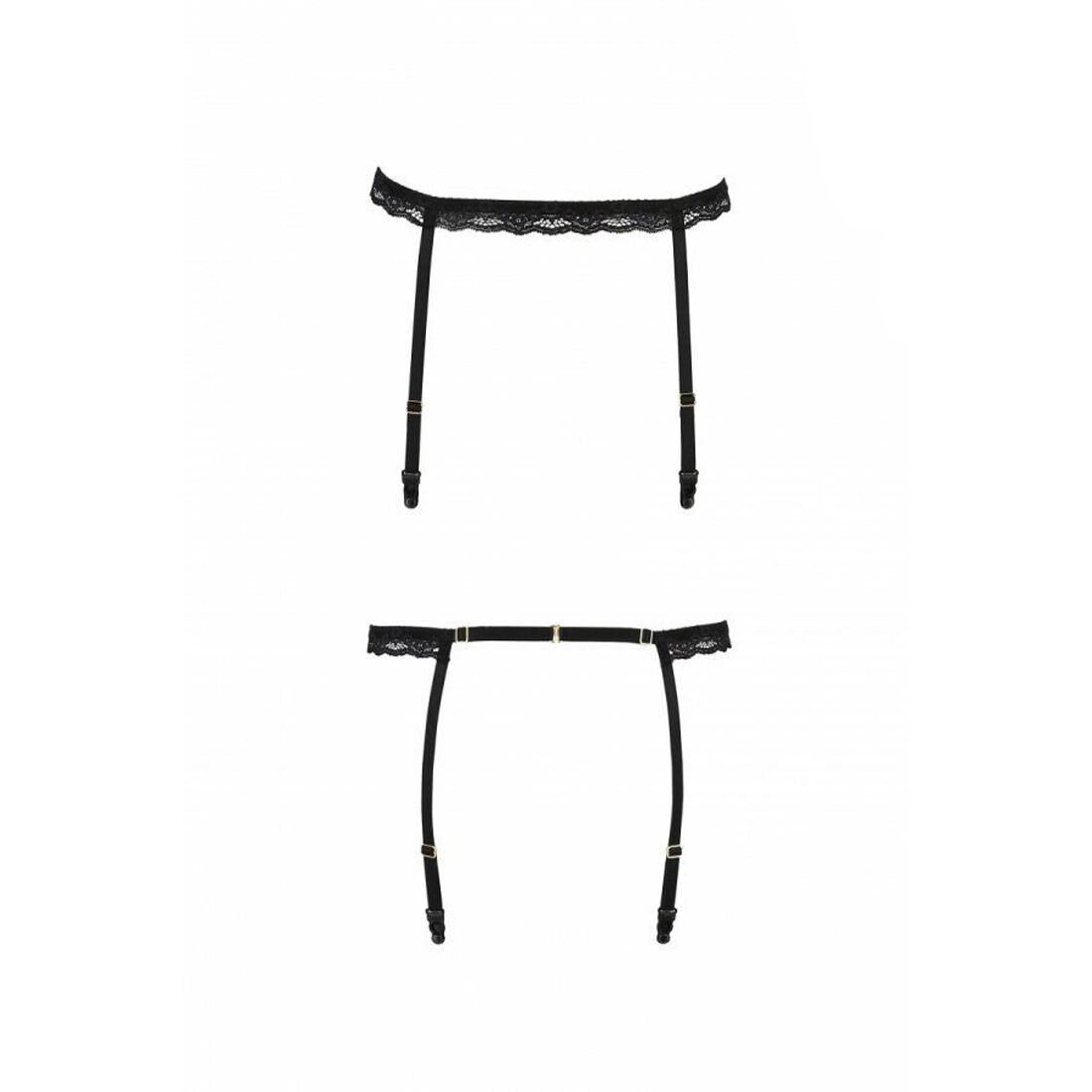 Пояс-стрепи для панчох Passion Exclusive SHELLY GARTER BELT L/XL, black