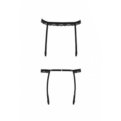 Пояс-стрепи для панчох Passion Exclusive SHELLY GARTER BELT L/XL, black