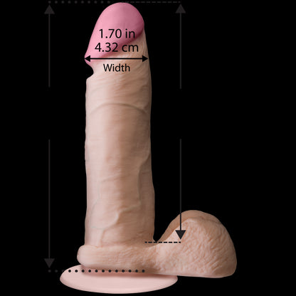 Фалоімітатор Doc Johnson The Realistic Cock 6 inch White – ULTRASKYN, Vack-U-Lock, діаметр 4,3 см