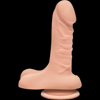 Фалоімітатор Doc Johnson The D - Super D - 6 Inch With Balls - ULTRASKYN - White, діаметр 3,8 см