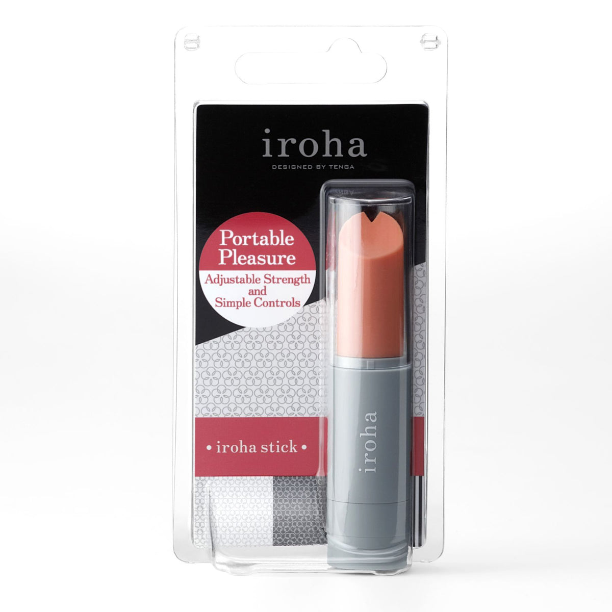 Вібратор-помада IROHA STICK Grey, плавне збільшення потужності