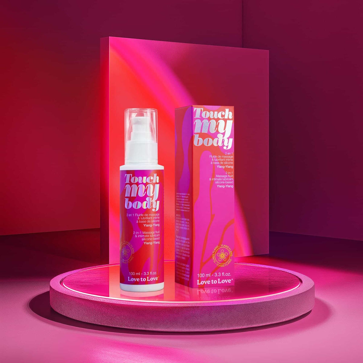 Масажний гель і змазка 2-в-1 Love To Love TOUCH MY BODY Ylang-Ylang (100 мл) зволожуючий