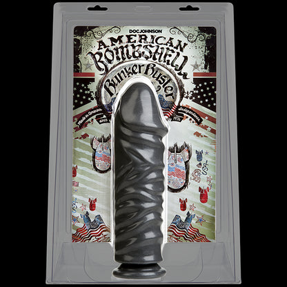 Фалоімітатор для фістингу Doc Johnson American Bombshell Bunker Buster Gun Metal, діаметр 8,1 см