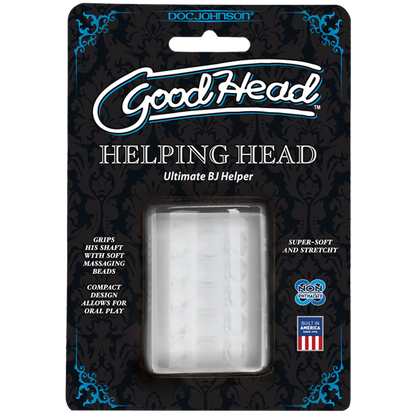 Мастурбатор Doc Johnson GoodHead - Helping Head ULTRASKYN, супер помічниця для мінету