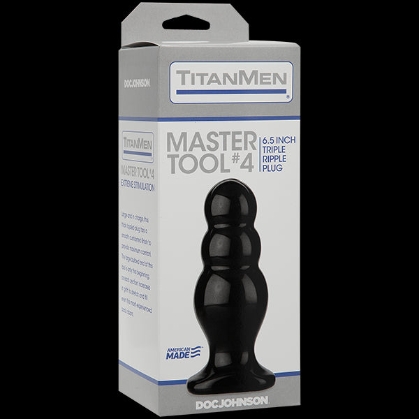 Анальний стимулятор Doc Johnson Titanmen Tools – Master, діаметр 6,6 см