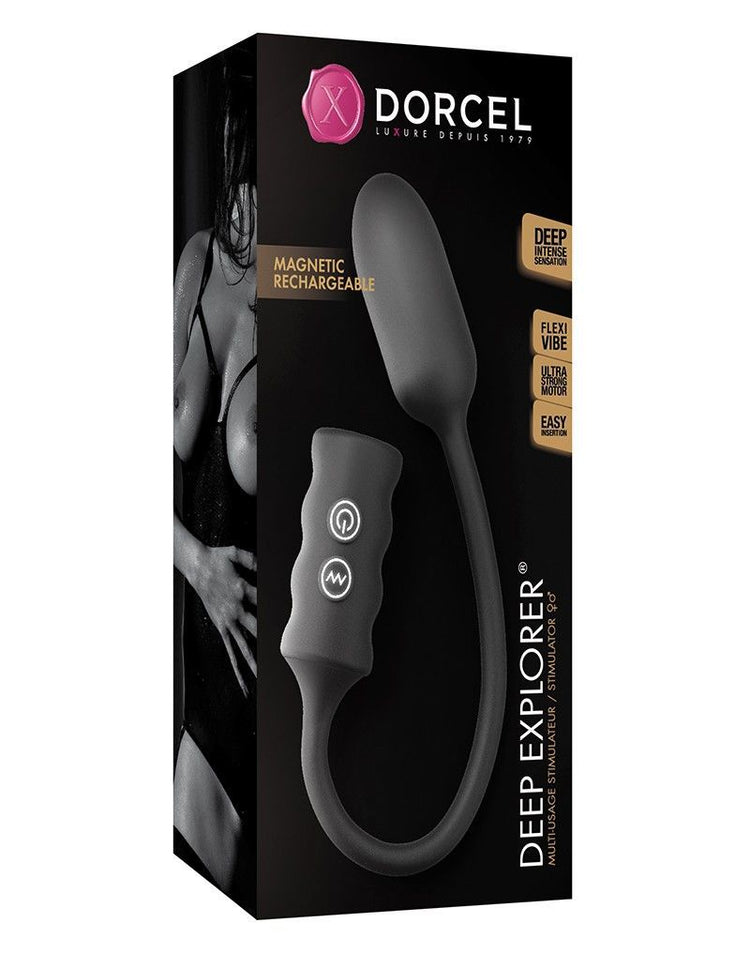 Віброяйце Dorcel Deep Explorer, підходить для вагінальної та анальної стимуляції, потужне