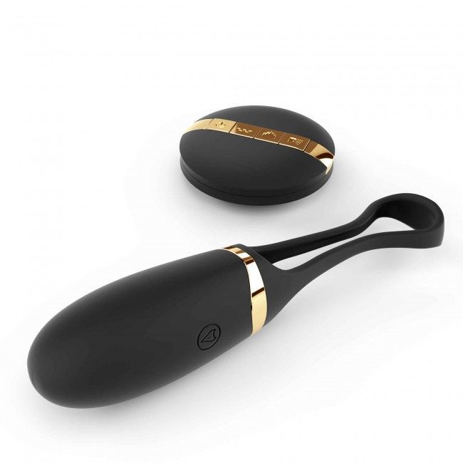Віброяйце Dorcel Secret Delight Gold з пультом ДК, з турборежимом і голосовим керуванням