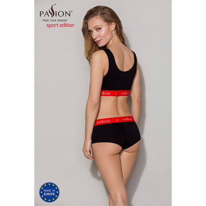 Спортивний топ на широких бретелях Passion PS003 TOP S, black