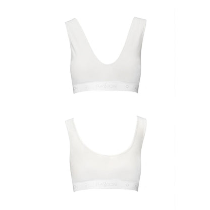 Спортивний топ з еластичної бавовни Passion PS005 TOP L, white