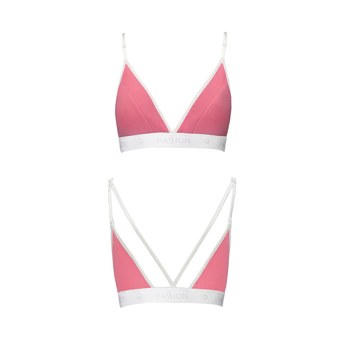 Спортивний топ з подвійними бретелями Passion PS007 TOP XL, pink
