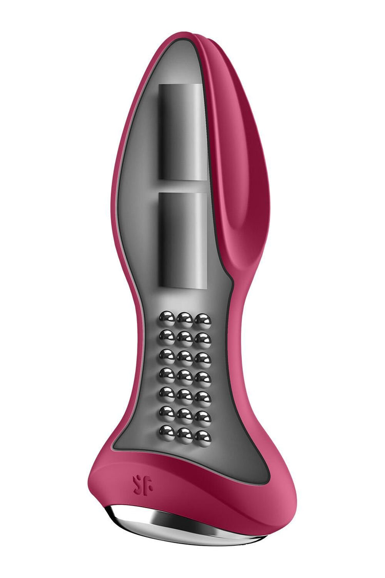 Анальна смарт-вібропробка із перлинним масажем Satisfyer Rotator Plug 2+ Violet