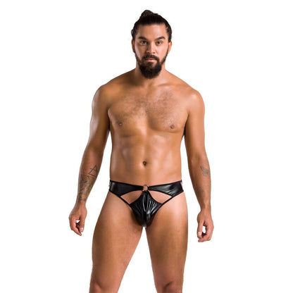 Чоловічі стринги Passion 033 THONG PAUL L/XL Black, під латекс