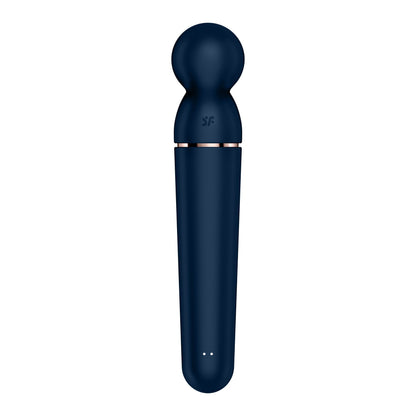 Вібромасажер Satisfyer Planet Wand-er Blue/Rosegold, дуже потужний, бездротовий