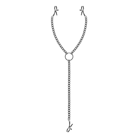 Затискачі для сосків та клітора Bedroom Fantasies: Nipple & Clitoral Clamps, чорні