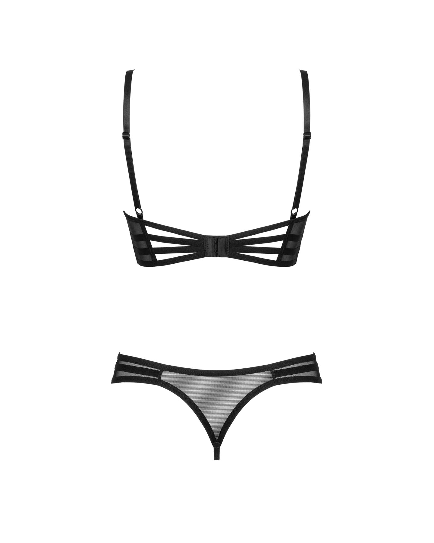 Комплект Obsessive Roxelia 2-pcs crotchless set M/L