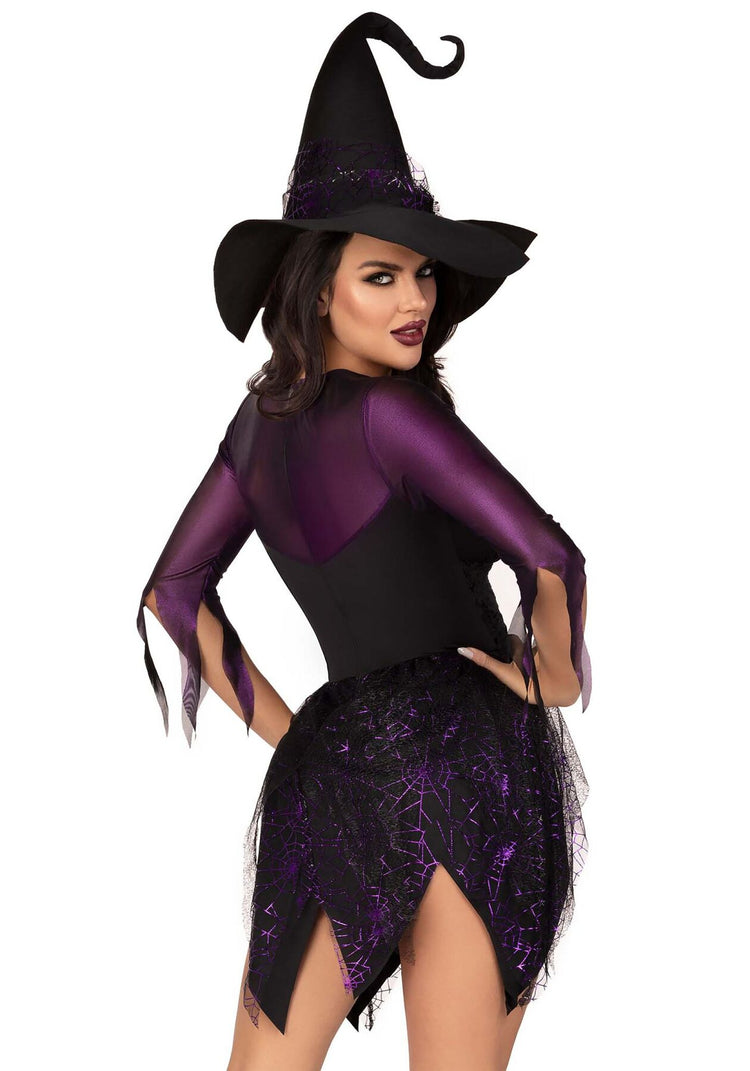 Костюм відьми Leg Avenue Mystical Witch S, сукня, капелюх
