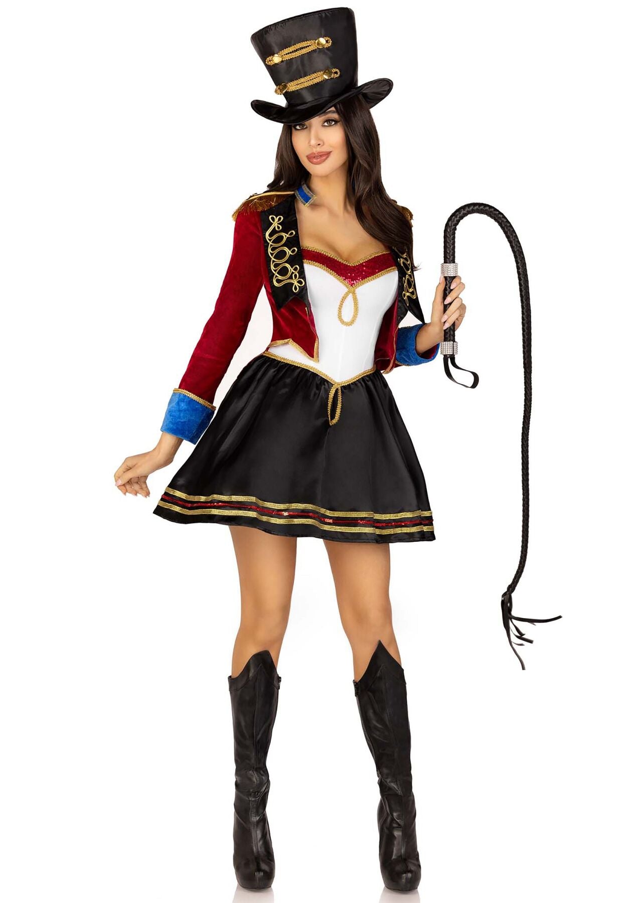 Костюм циркачки Leg Avenue Ringmaster Costume M, сукня, капелюх