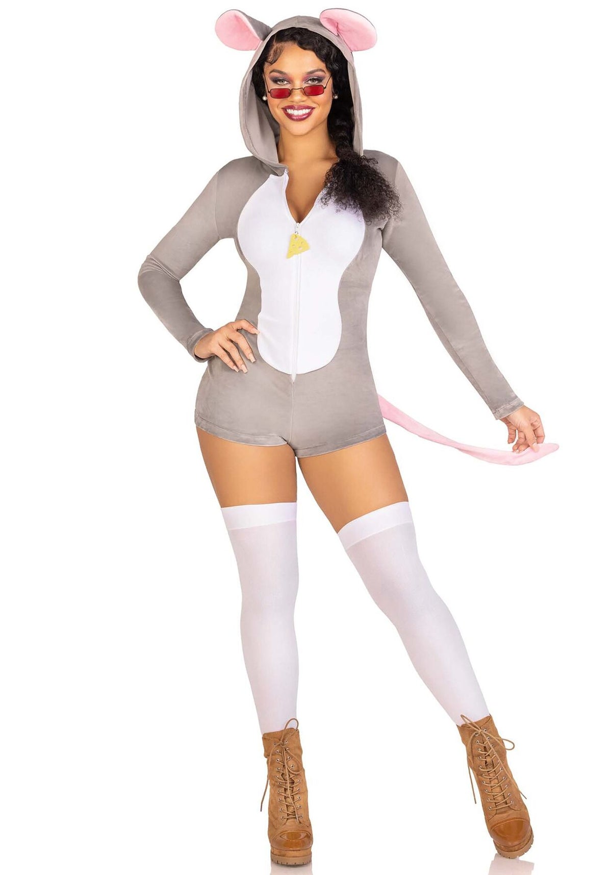 Комбінезон-костюм миші Leg Avenue Comfy Mouse XS, з капюшоном