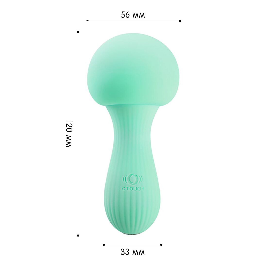 Вібромасажер Otouch MUSHROOM Teal, 7 режимів, функція нічника, технологія «старт-стоп»