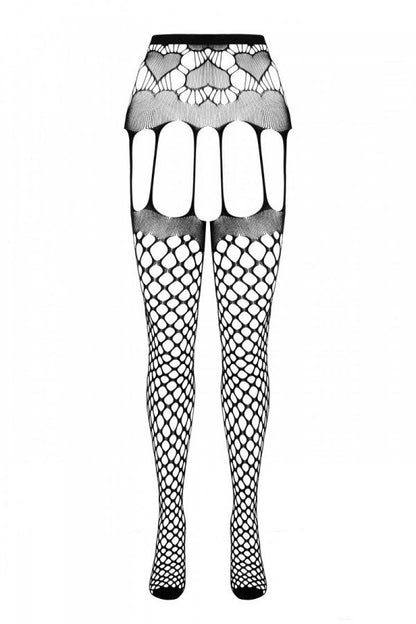 Еротичні колготки-бодістокінг Passion ECO S009 red