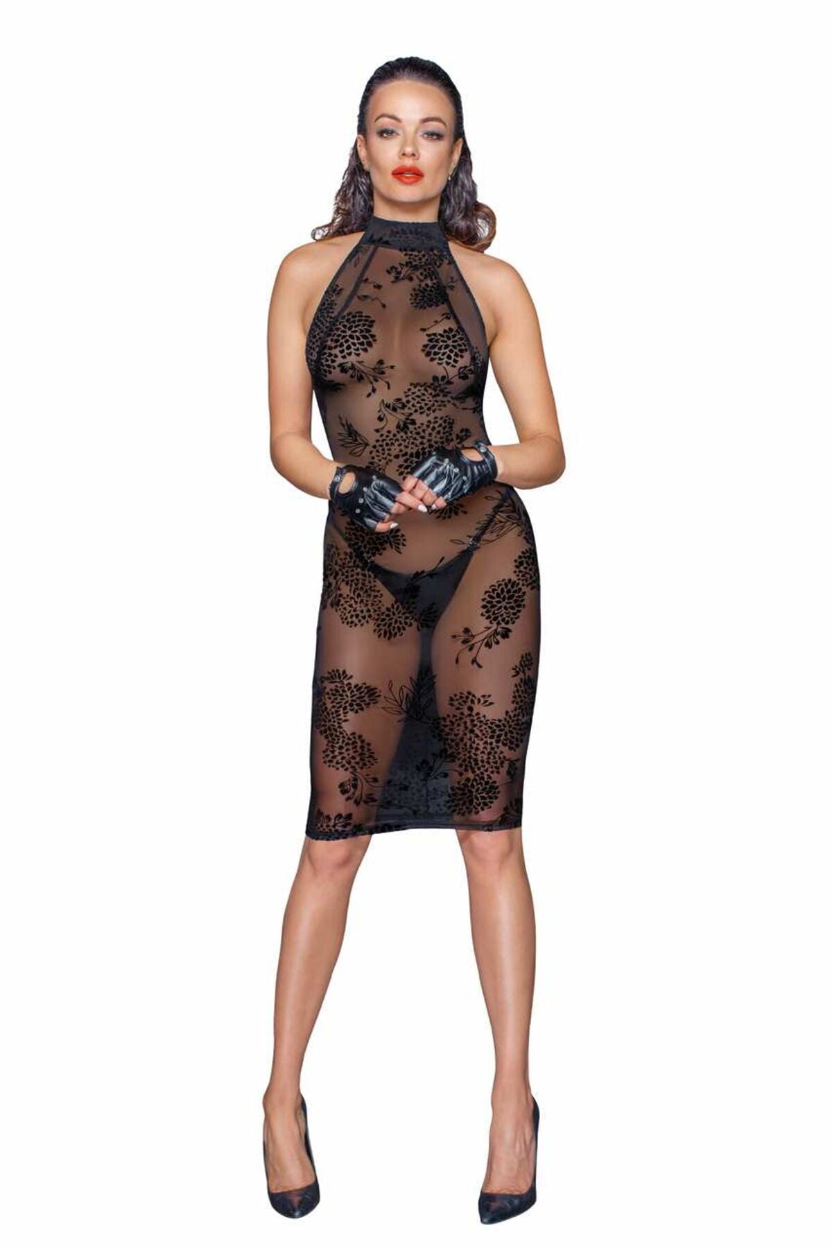 Сукня Noir Handmade F240 Midi tulle dress with velvet straps, S