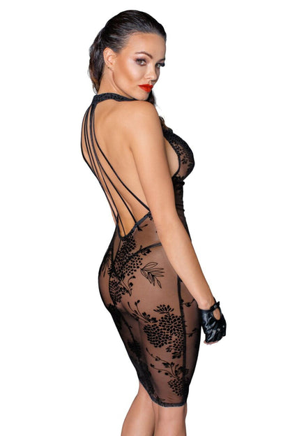 Сукня Noir Handmade F240 Midi tulle dress with velvet straps, XXL