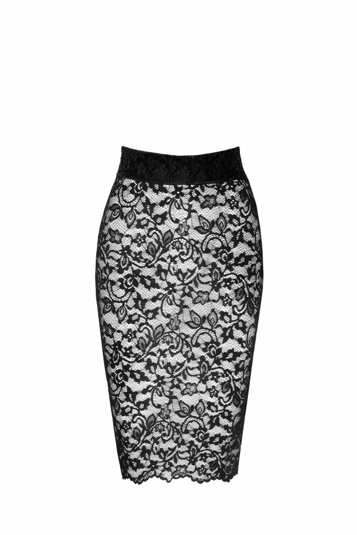 Спідниця Noir Handmade F302 Ambivalence lace up midi skirt - XL