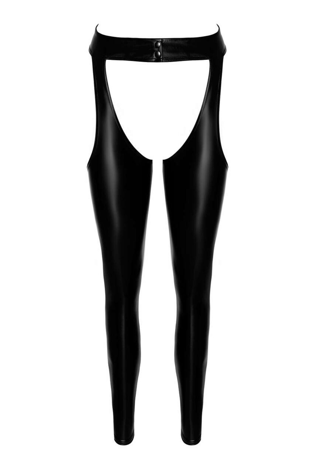 Легінси з відкритими стегнами Noir Handmade F323 Rebel wetlook chaps - M