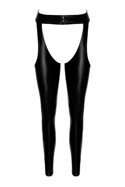 Легінси з відкритими стегнами Noir Handmade F323 Rebel wetlook chaps - L