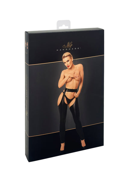 Легінси з відкритими стегнами Noir Handmade F323 Rebel wetlook chaps - 3XL