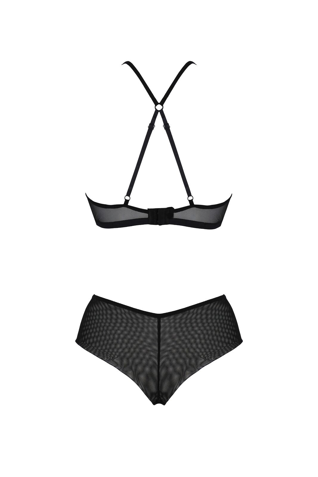 Комплект Passion KERRIA BIKINI black, L/XL, бралет і трусики-бікіні