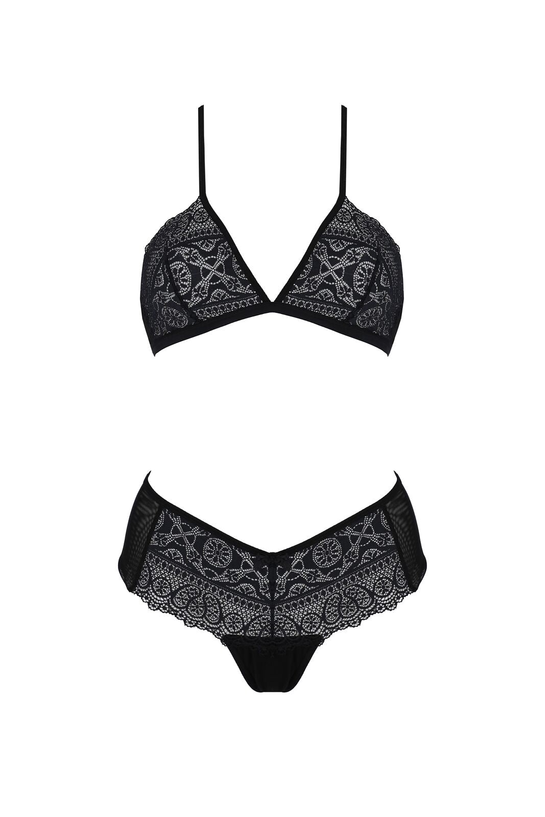 Комплект Passion KERRIA BIKINI black, XXL/XXXL, бралет і трусики-бікіні