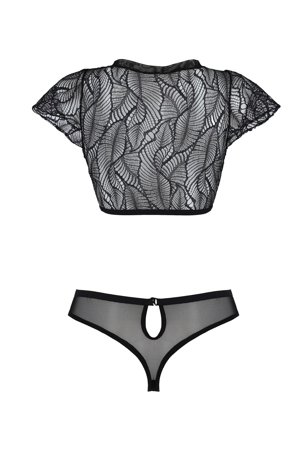 Комплект Passion LEAFA BIKINI black S/M - ECO Passion