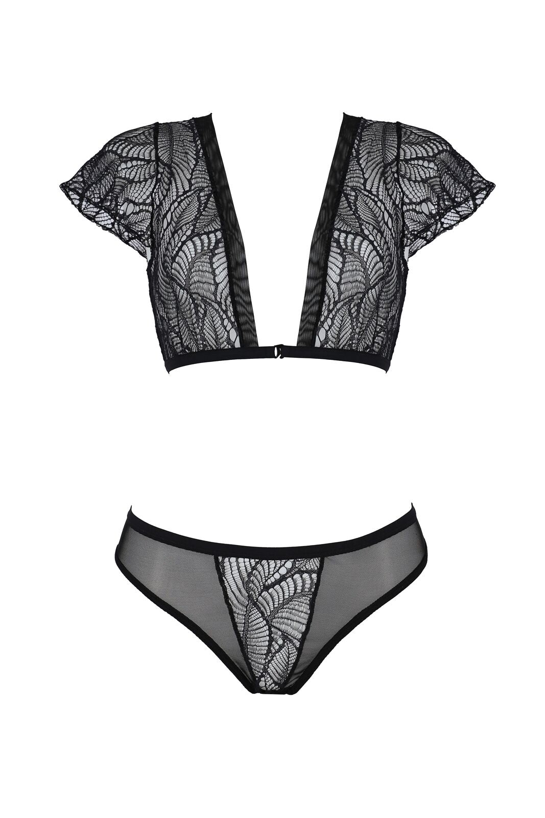 Комплект Passion LEAFA BIKINI black S/M - ECO Passion