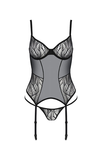 Корсет Passion LEAFA CORSET black XXL/XXXL - ECO Passion