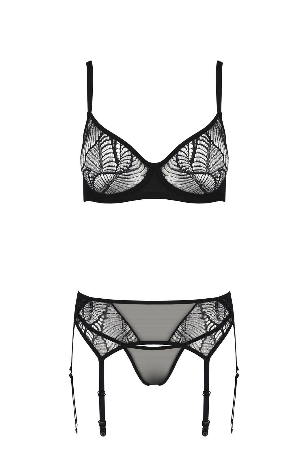 Комплект Passion LEAFA SET black S/M - ECO Passion
