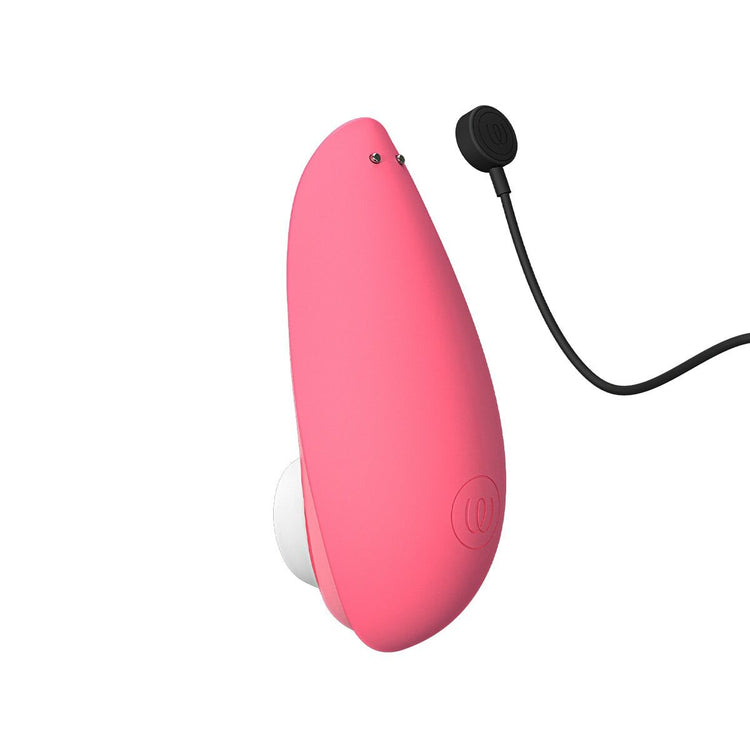 Вакуумний кліторальний стимулятор Womanizer Liberty 2 Vibrant Rose, 8 режимів, магнітна кришечка