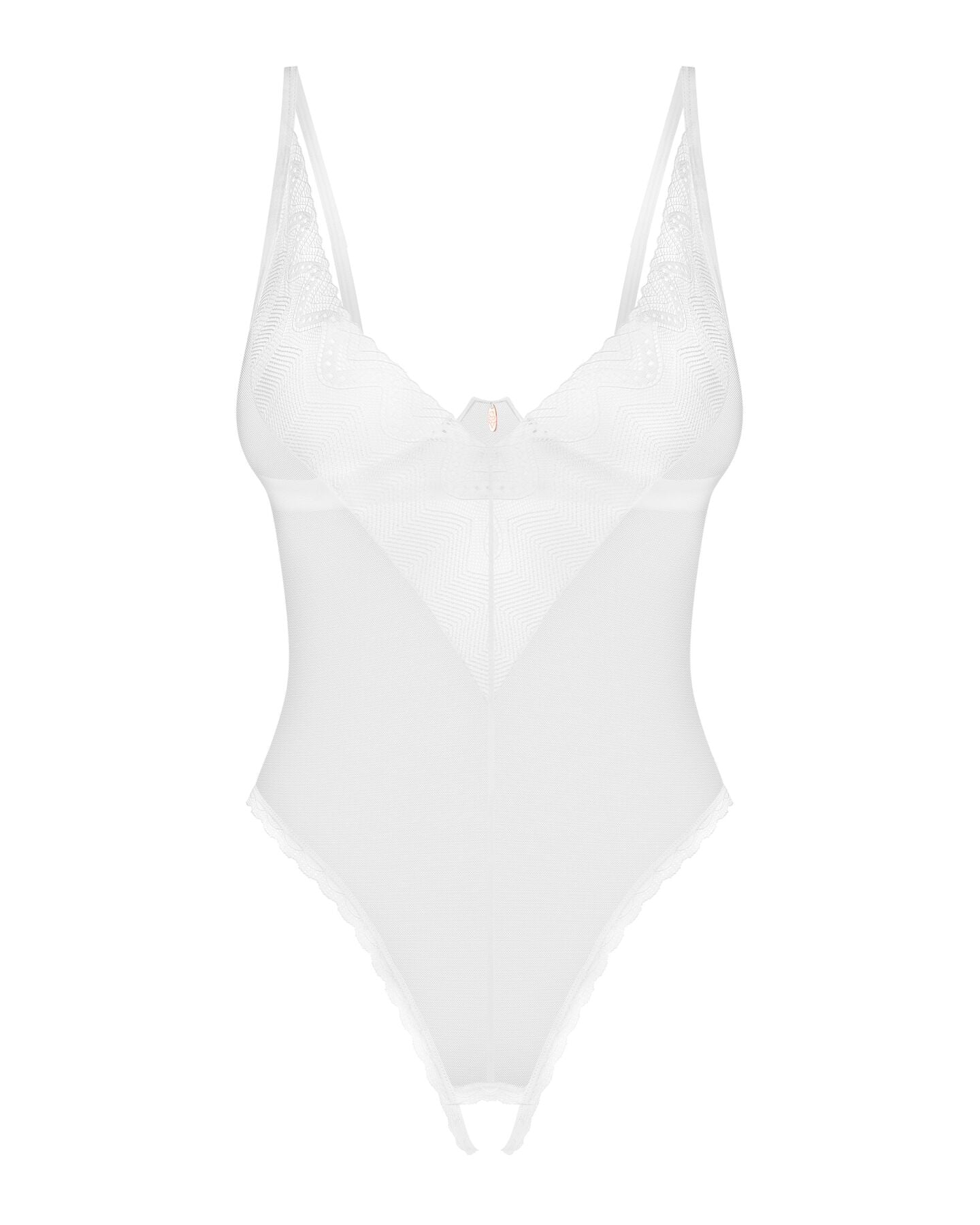 Боді з доступом Obsessive Alissium crotchless teddy, XS/S, ліф з м’якою чашкою, високі трусики