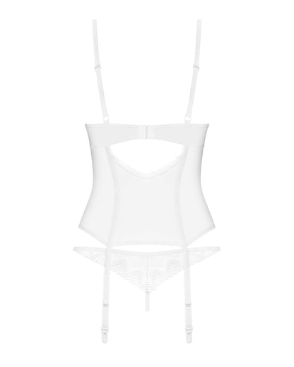 Корсет Obsessive Alissium corset & thong XS/S