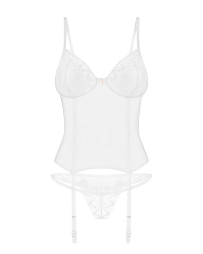 Корсет Obsessive Alissium corset & thong M/L