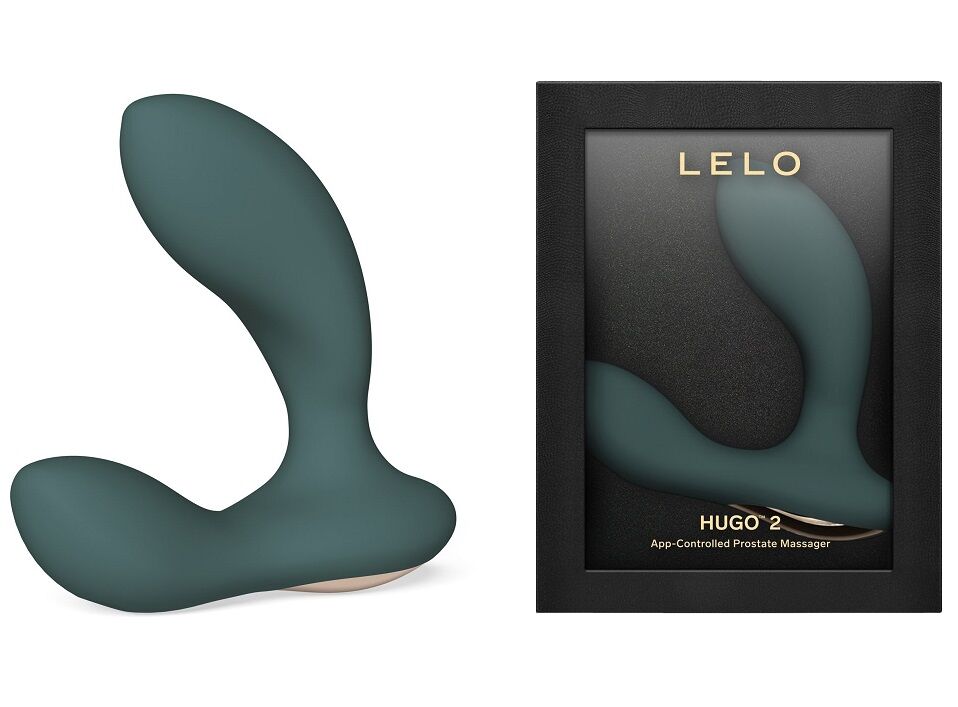 Смарт-масажер простати LELO Hugo 2 Green, 2 мотори, підвищена потужність