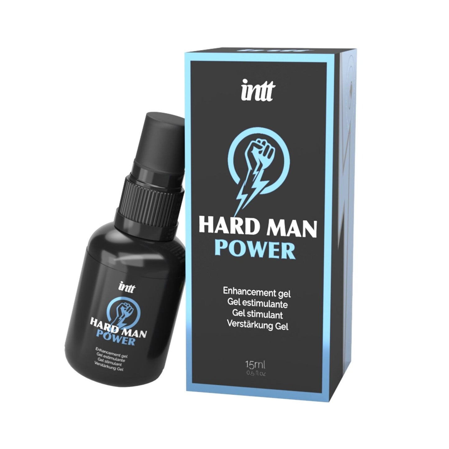 Стимулювальний гель для ерекції Intt Hard Man Power (15 мл), екстракт гінгко білоба, таурин